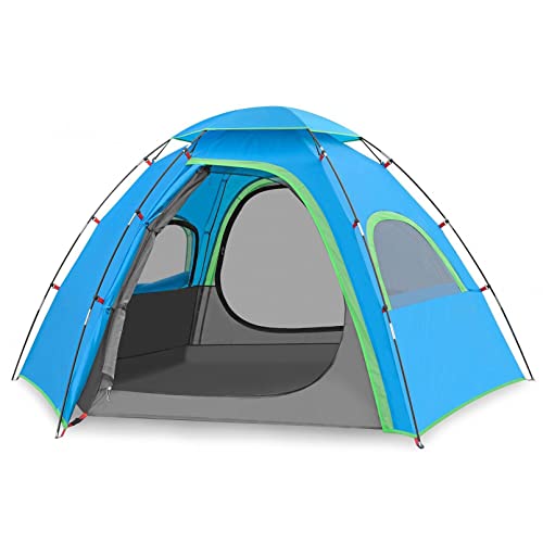Carpa de camping portátil para 4 personas miniatura 1