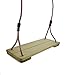 Get Out! Wooden Swing Replacement Seat with 79in Nylon Adjustable Rope for Hanging on Indoor/Outdoor Frame or Tree
