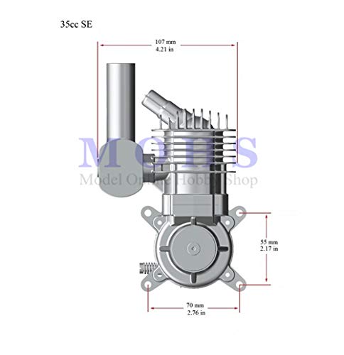 Parts & Accessories RCGF Stinger 35CC SE 2 Stroke RC Model Engines Gasoline Engines rc Aircraft rc Airplane Two Cycle Stinger 35CC Engine