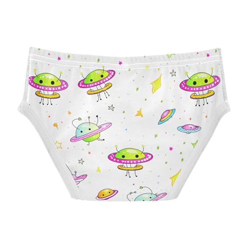 visesunny Boys Potty Training Underwear Sketch Star Alien Pattern Breathe Cotton Briefs Size 2T-8Y for Toddler2