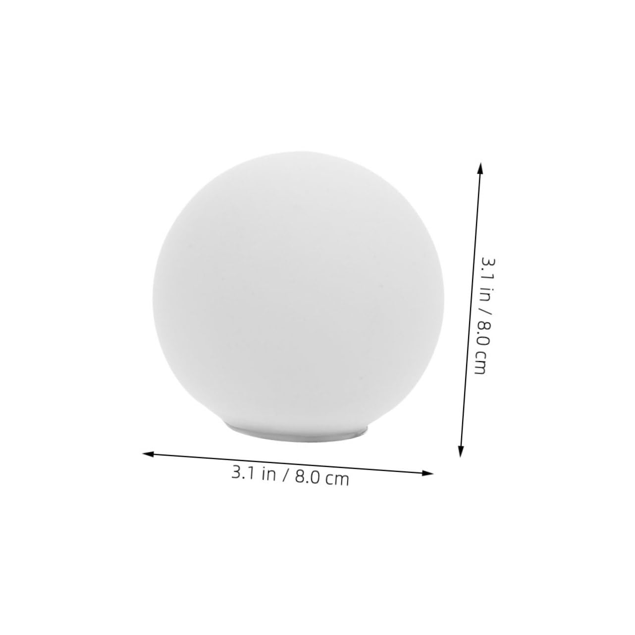 2 Pantallas De Repuesto Para Lámparas G9 Pantalla De Vidrio Esmerilado Esférica De 3.14 in Globo De Cristal Blanco Difusor De Luz Para Lámparas Colgantes Y Apliques De Interior