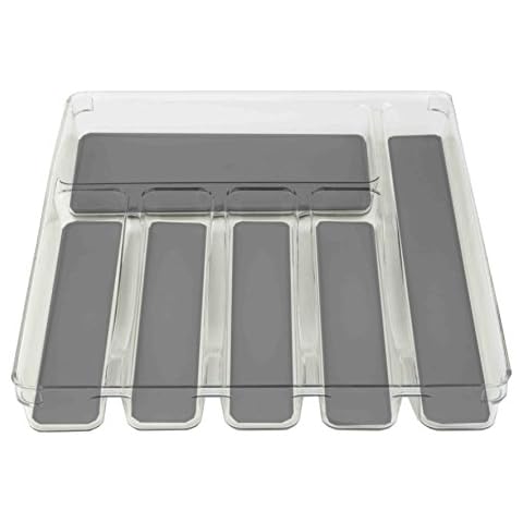 Home Basics Clear Plastic Rubber Drawer Organizer Cover