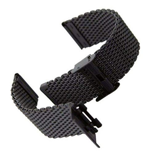 Bracelet de montre acier inoxydable robuste en maille mesh fine - 5