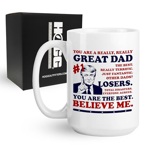 Hogg Best Dad Mug, 15 oz Ceramic Funny Fathers Day...
