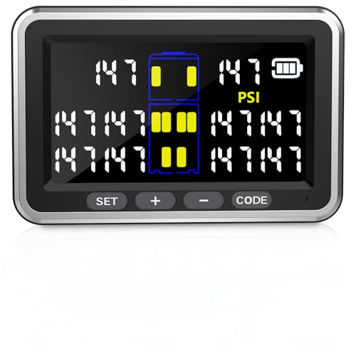 Tyona Tire Pressure Monitoring System Display can Monitor up to 10 Tires TS10 Series TS4-10