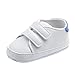 FNKDOR Baby Erste Schuhe Neugeborenen Lauflernschuhe Weiß Krabbelschuhe (12-18 Monate, Blau)