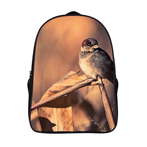 3D Cool backpack au motif moineau pour donner confiance aux enfants à l'école