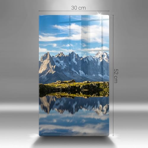 Planche à découper 30x52cm Wallfluent grand format pour plaque de cuisson cuisine