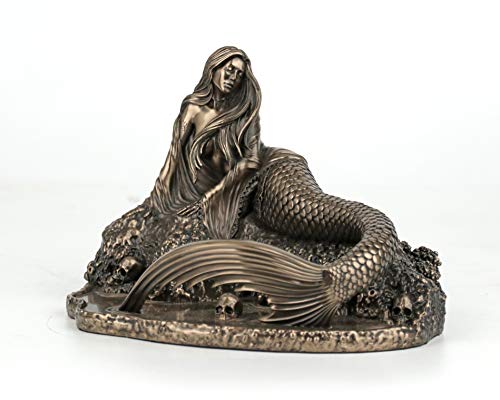 Estatua Decorativa Siren's Lament en Resina de Bronce miniatura 2
