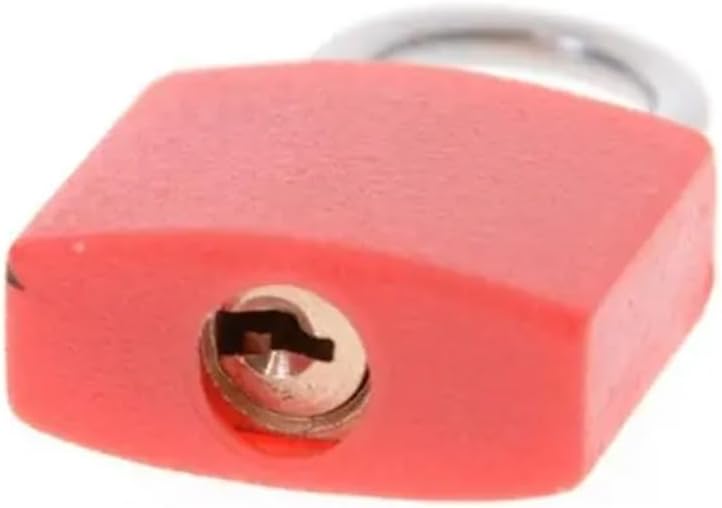 23mm Small Coloured Padlock Cabinet Drawer Diary Bookbag Mini Lock with 2 Keys Travel Luggage Suitcase Padlock 1Pcs(23mm Sky Blue)