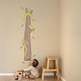 Klebekerlchen® | Personalisierte Messlatte als Wandtattoo fürs Kinderzimmer | Zum Messen der Körpergröße bis zu 160 cm | Inklusive individueller Personalisierung - Schlange