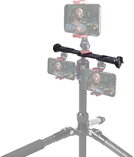 BGNing Extension Bar Mount, Cold Shoe 1/4 3/8 Mount Adapter, Rotatable Locating Holes Non Slip Dual Straight Mount Flash Bracket Compatible with SLR Camera Phone Lights Recorder Mic