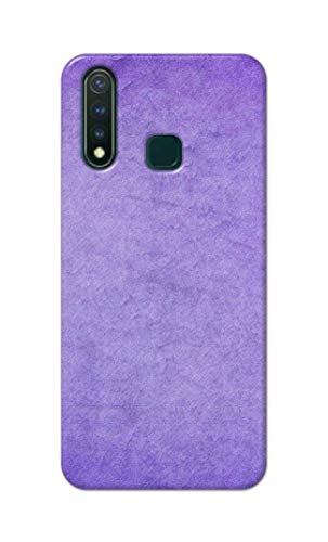 Image of Plain Purple Hard Back Case Cover for Vivo Y19 / Vivo U3 (6.53 inch) Back Cover -(J5) VNS2226