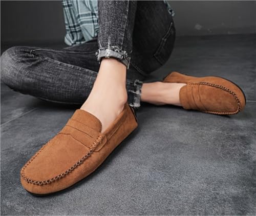 Mens Loafers Simple Moccasins Shoes Lightweight Comfortable Anti-Slip Party Slip-ons for Office Work Wedding2
