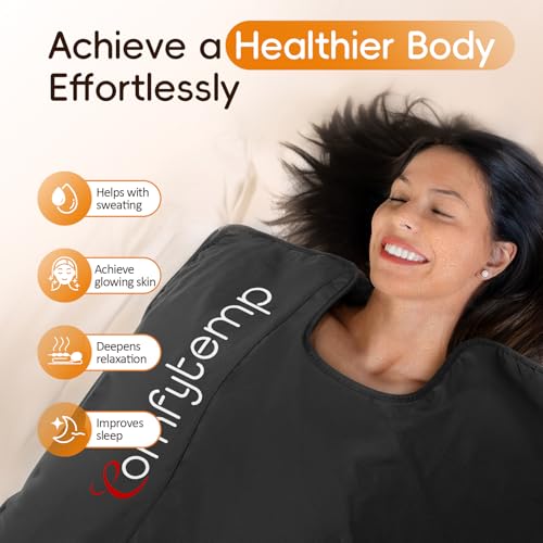 Comfytemp Infrared Portable Sauna Blanket, Dual Zone Temperature Control, 35" X 78" Extra Large, Support App Control — Smarter & Safer Personal Sauna Mat for Home Spa & Sweating, Low EMF, Ideal Gifts by Comfytemp - Image 3