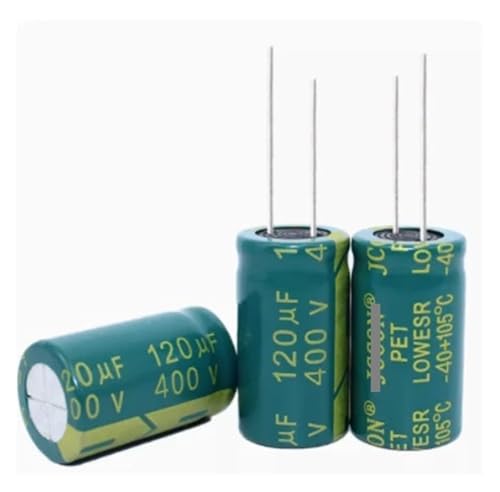 Condensateur électrolytique 400V 120uF composant radial 18x30mm pour circuit électronique - Lot de 10