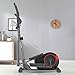 AORISSE Cyclette Ellittica, Cross Trainer Fitness a Controllo Magnetico Allenatore ellittico Fitness Cyclette Space Walker Attrezzatura per Il Fitness con Schermo LCD,Nero
