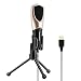 USB Microphone,SOONHUA Condenser Microphone for Computer with Desktop Stand for PC Laptop for Professional Studio Recording Podcast Gaming YouTube Video with Noise Canceling Technology