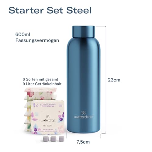 Waterdrop® Set Scoperta | Borraccia termica 600ml