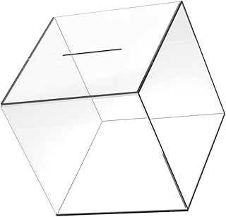 SAFIGLE Clear Piggy Bank Transparent Acrylic Money Bank for Boys Girls Adults Simple Coins Saving Pot Cash Container Box for Kids Adults New Years Gifts