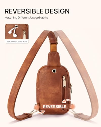 telena small sling bag for women leather crossbody fanny packs chest bag for women