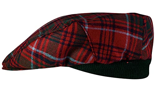 Casquette plate tartan Grant écossaise authentique de haute qualité