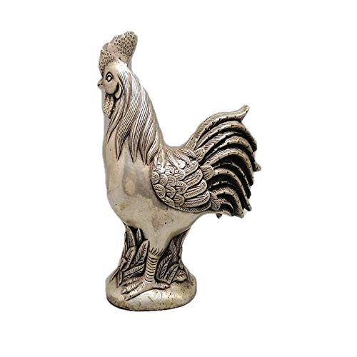 Statues et figurines décoratives à collectionner, statue de poulet cuivre pour décoration maison
