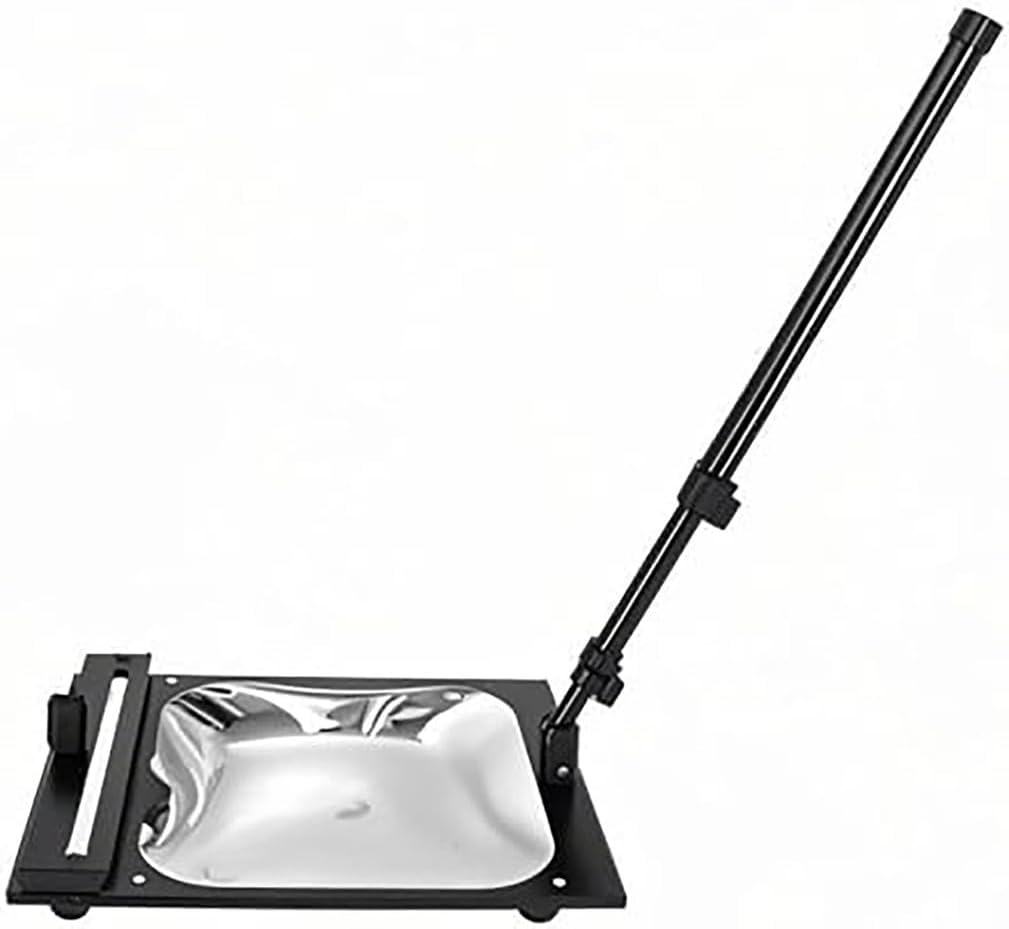 Underbody Inspection Tool w/Foldable Retractable Pole Professional Under Car Inspection Systems Moable Hand-Held Under Vehicle Search Mirror w/LED Light