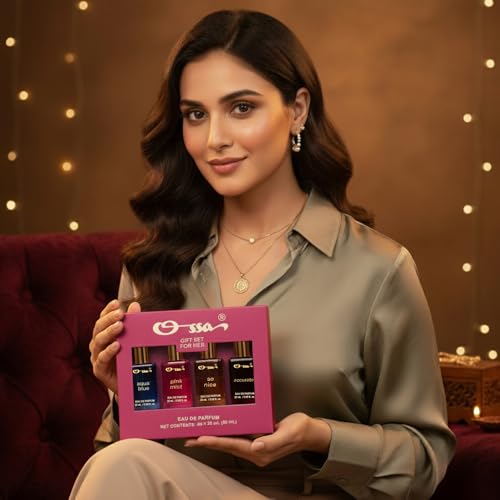 Image of Ossa Gift Set Perfume For Women - 4x20 ML (80ML) | Aqua Blue, Pink Mist, Accurate, So Nice | Premium Perfume Gift Set | Long-Lasting Fragrance For Memorable Gift for All Occasions
