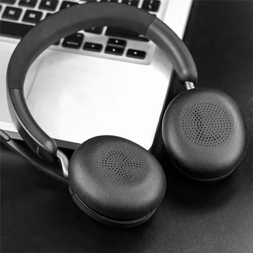 Almohadillas de repuesto para auriculares Jabra Evolve2 65 (65MS 65UC USB) / Evolve2 40 (40UC 40MS USB) / Elite 45h, cojines para orejas, fundas para auriculares (Negro) miniatura 7