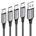 Price comparison product image RAVIAD USB C Charger Cable, 4Pack 0.5M+1M+2M+3M Type C Charger Fast Charging 3A Nylon Braided USB C Cable for iPhone 16/15 Plus Pro Max, Samsung Galaxy S24/S23/S22, Huawei P40/P30, Google Pixel