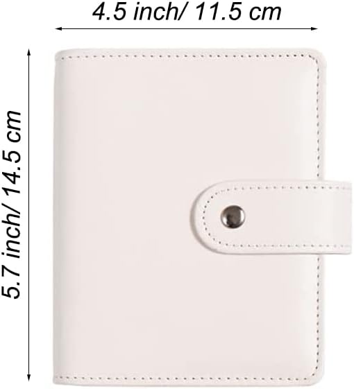 A7 Budget Binder Set - Mini Money Organizer for Cash Saving, Cash Stuffing Envelope System, Planner Binders with Pockets, Sheets and Stickers, Beige - Image 6