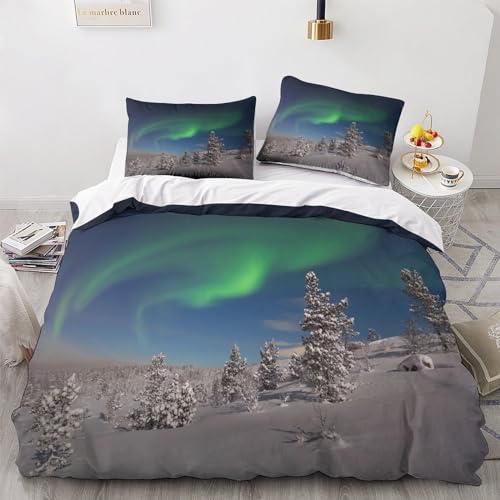 Funda de edredón Aurora para cama King de microfibra suave con estampado 3D infantil 5