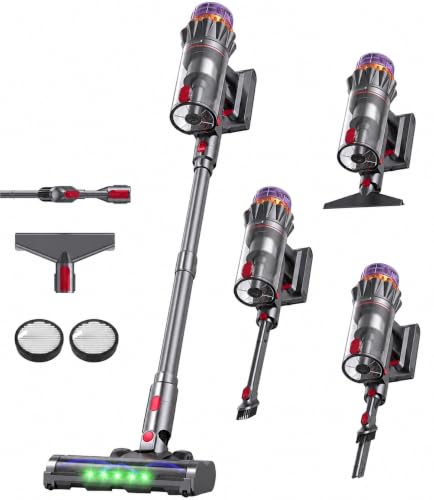 Image of Cordless Stick Vacuum Cleaner, 600W 55Kpa 70Mins for Home, Pet Hair, Carpet