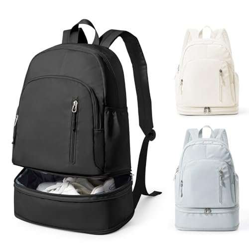 Mochila escolar mujer evita humedad con compartimento zapatos y tela impermeable