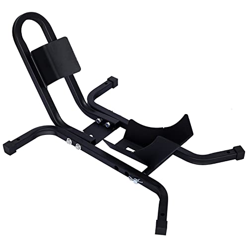 ZeHuoGe Adjustable Motorcycle Wheel Chock Stand, 1200lb Capacity Heavy-Duty Motorcycle Stand Wheel Tire Chock with 4 Sets Tie Down, Motorcycle Trailer for 17