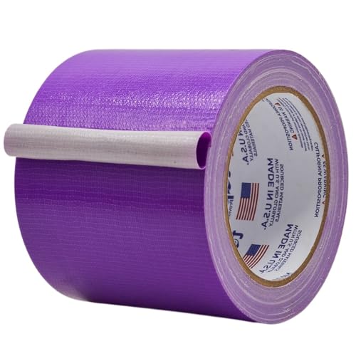 Image of MAT Duct Tape Purple Industrial Grade, 4 inch x 60 ft. Waterproof, UV Resistant for Crafts, Home Improvement, Repairs, & Projects