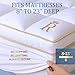 King Size Mattress Topper - 8-23 Inches Deep Pocket, 400 TC Cotton Extra Thick Mattress Topper, Soft Mattress Down Alternative Fill Cover Cooling Overfilled 1400GSM Mattress Pad Royal Therapy