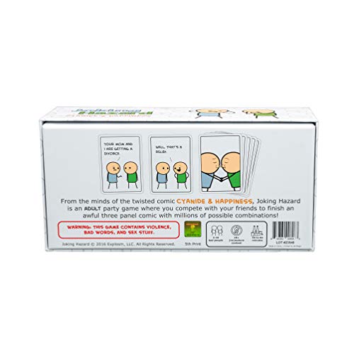joking hazard by cyanide amp happiness - 360 funny amp inappropriate comic cards hilarious party games  includes add-your-own-words cards
