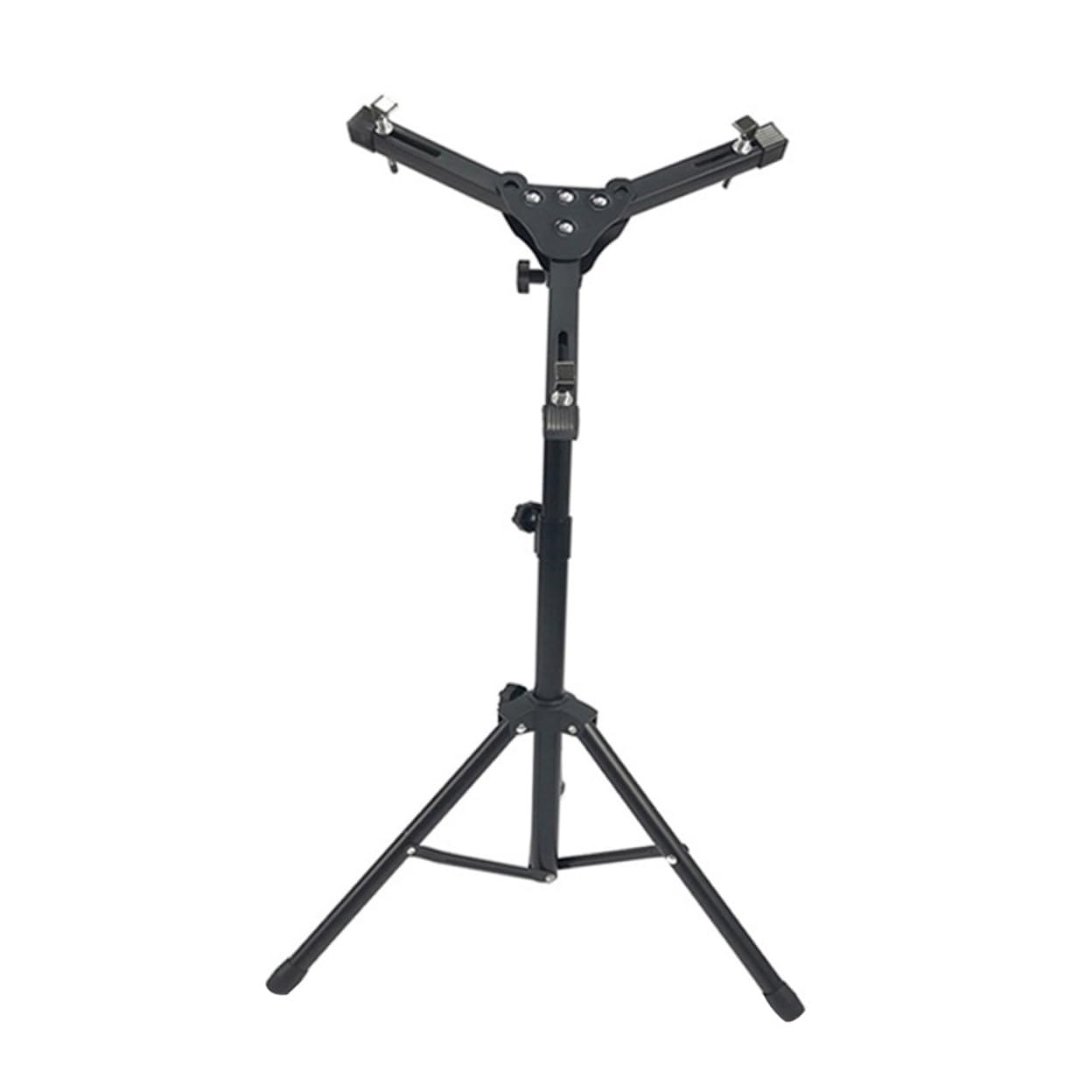Supporto Regolabile per Pad Batteria Nero Stand Robusto in Abs e Ferro per Strumento Silenzioso per Pratica Indoor e Outdoor per Principianti e Percussioni