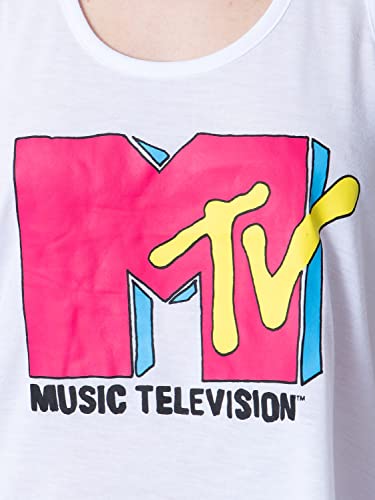 MTV pyjama avec logo vintage authentique et coton doux léger