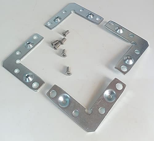 Flat L Shape Bracket (2.5 x 2.5 x .5) inch Thickness 2 mm (4 Pieces)-image-36