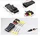 JZK 15 Kit 2 Pin 3 Pin 4 Pin Autokabelstecker, wasserdichte elektrische Anschlusssteckdose mit 6 Stück Flachsicherungen, für Auto, Motorrad, Roller, LKW, Marine, Boot