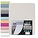 Dreamzie Drap Housse (100% Polyester) pour Matelas 160 x 200 cm Beige - Certifié sans Produits Chimiques - Garantie 2 Ans - Doux Toucher Peau de Pêche & Bonnets d’Angles Élastiques