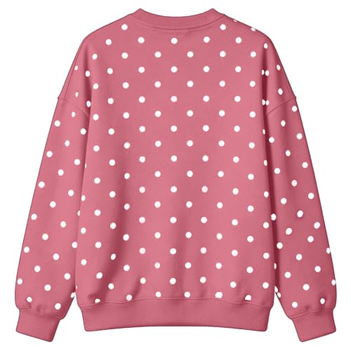 Oversized Crew Neck Sweatshirts Women Long Sleeve Fleece Comfort Tops 2026 - image 4