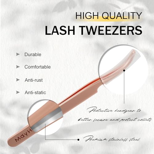Tool Aplicador de Cílios Mayhug Tweezers de Cílios Individuais para Extensões de Cílios Aplicador de