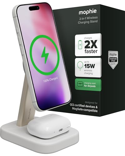 Mophie 2-in-1 MagSafe Charging Stand – 15W iPhone & AirPods
