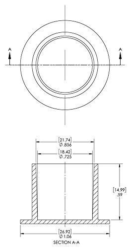 Tapón NPT de plástico contra polvo para proteger tuberías Caplugs EZC-8 3
