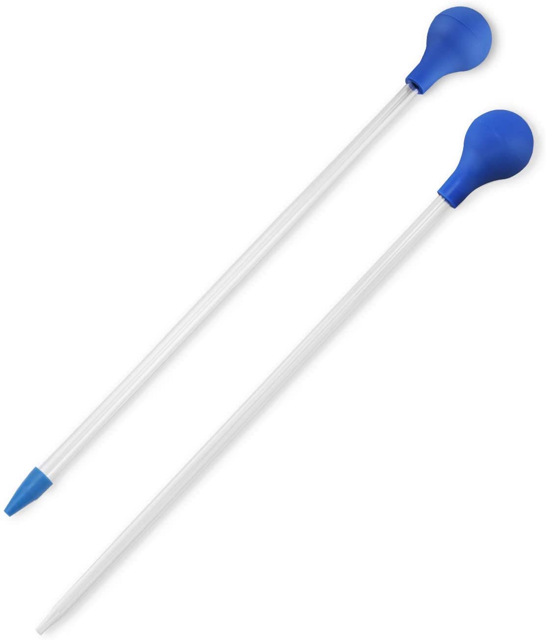 LUTER Alimentador De Coral De 2 Piezas Pipeta Larga Del Alimentador De Peces Para La Alimentación De La Mayoría De Los Organismos Del Acuario Alimentación De Peces y Corales (35×4cm/13,7×1,5 Pulgadas)