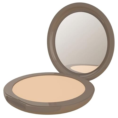 Neve Cosmetics Fondotinta Compatto Con Specchietto Incorporato Flat Perfection Levigante, Coprenza Media | "Light Warm"